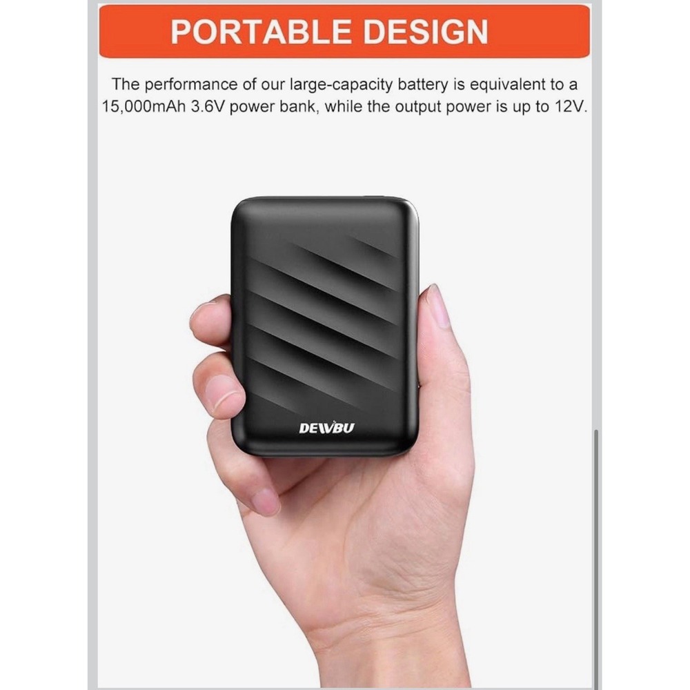 DEWBU Power Bank 12V Battery DB-0125 Intelligent Led Display for Heated Jacket - Picture 4 of 6
